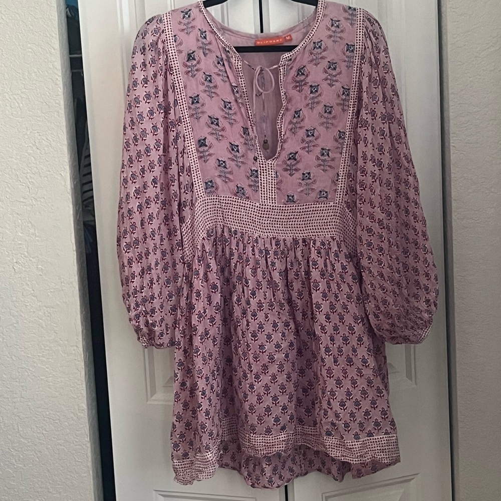 Pink Floral Boho Dress Oliphant